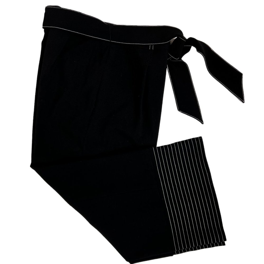 Vince Camuto Black & White Wide Leg Cropped Pants Size 8
